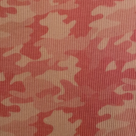 Faded Glory Ribbed tank size small 4-6. Pink camo pattern. - Picture 3 of 5